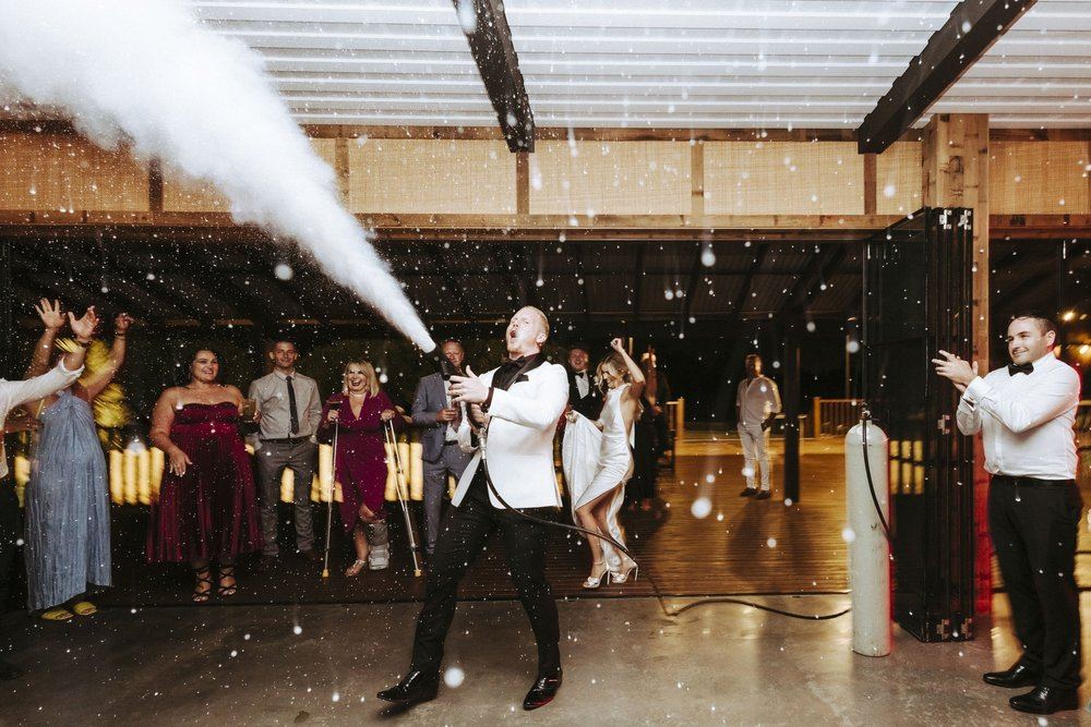 Live entertainment at a wedding reception