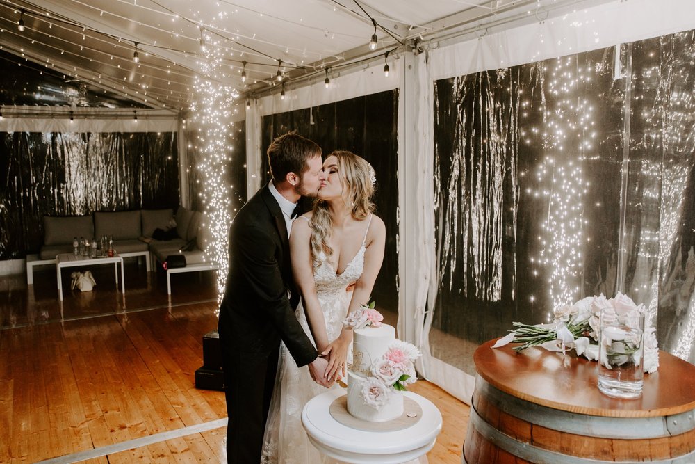 Couple celebrating on the dance floor