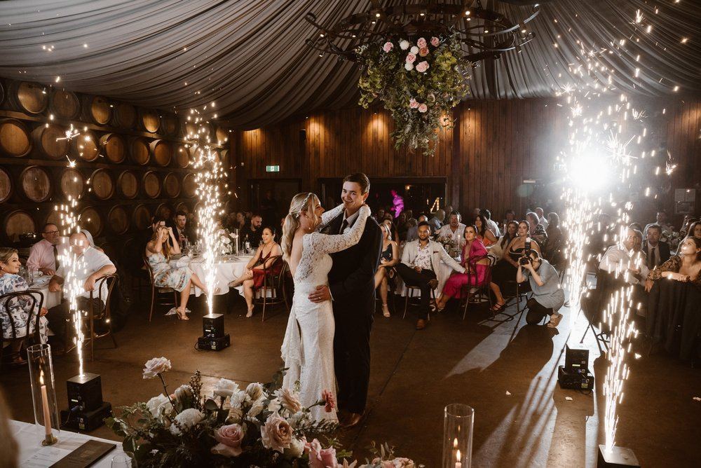 Bride and groom's first dance